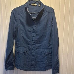 Toad and Co. Women’s Dusk Button Up jacket in Deep Blue Adjustable Waist Size‎ M